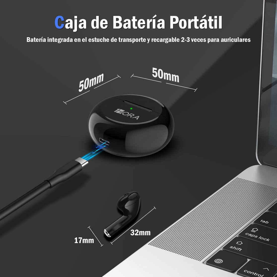 Audífonos Inalámbricos 1Hora AUT119 – Sonido Envolvente y Carga Rápida