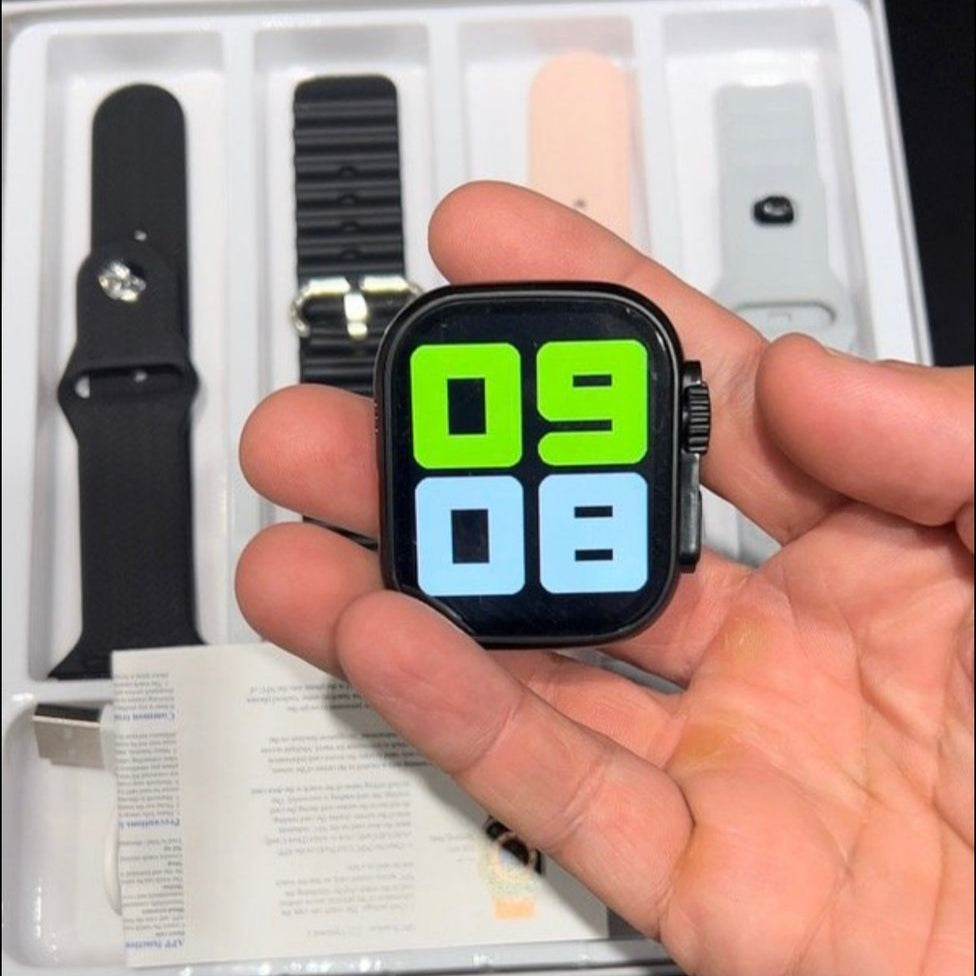 Smartwatch T20 Ultra S | Carga Inalámbrica, Llamadas Bluetooth y 4 Correas