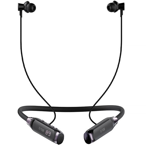 Audífonos de Cuello G-Tide EG22: Reproductor MP3 Independiente (Micro SD), Pantalla Digital LCD y Cancelación de Ruido ENC