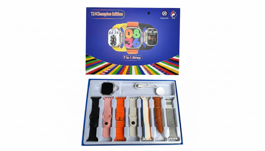 Reloj Inteligente T24 Champion | GPS, Llamadas Bluetooth, Pantalla 2.09 HD y 7 Correas