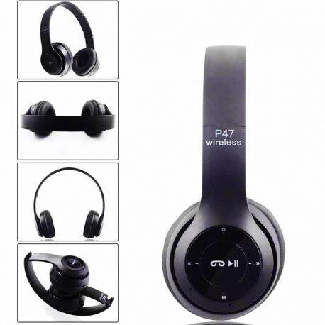 Diademas P47 Bluetooth 5.4 | Plegables, Micro SD, Radio FM y Sonido Envolvente | INOTEK